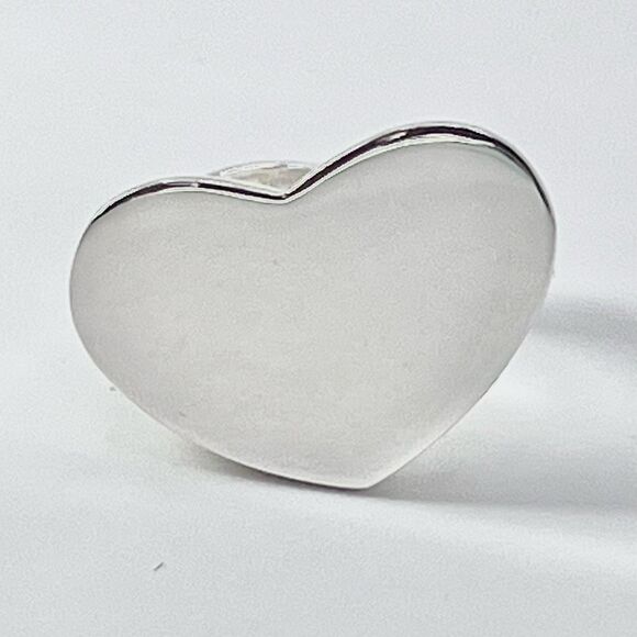 Like New Tiffany & Co Paloma Picasso Double Modern Heart Ring - Silver - sz 7 - Picture 9 of 15